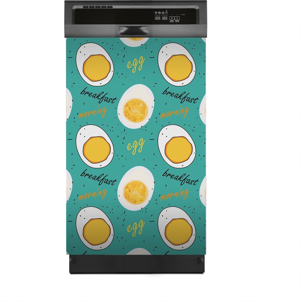 Magnete Dekorative 45x70 cm Küche Magnetmatte Spülmaschine - Halb gekochtes Ei