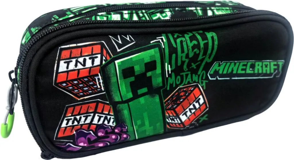 Astuccio Minecraft 3 Zip Originale Metro Art | Qualità Panini Scuola