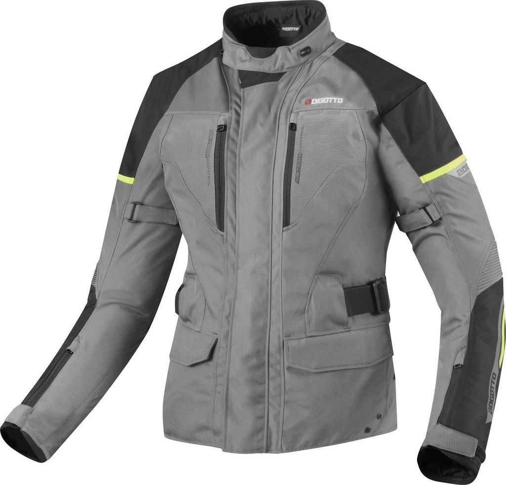 Bogotto Aveno waterproof 3in1 wasserdichte Damen Motorrad Textiljacke, titan, XL