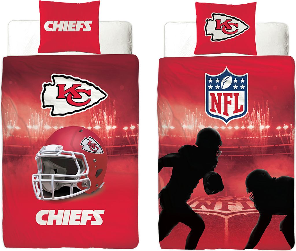 NFL American Football Bettwäsche Kansas City Chiefs Linon / Renforcé