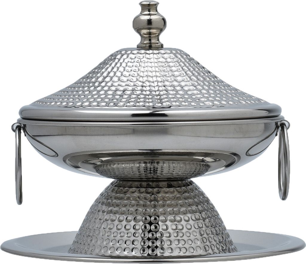 Marrakesch Aesthetic Schmuckschale Behälter mit Deckel aus Edelstahl 17cm | Schmuckaufbewahrung als Deko im Wohnzimmer oder Schlafzimmer auf dem S...