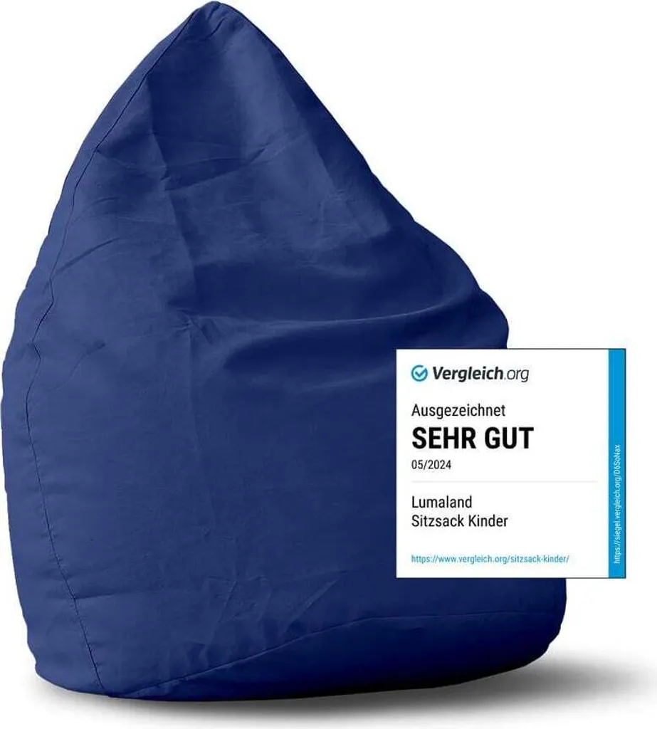 Pouf Gigante Lumaland XL PLUS Blu Reale - Il Cuore del Tuo Soggiorno