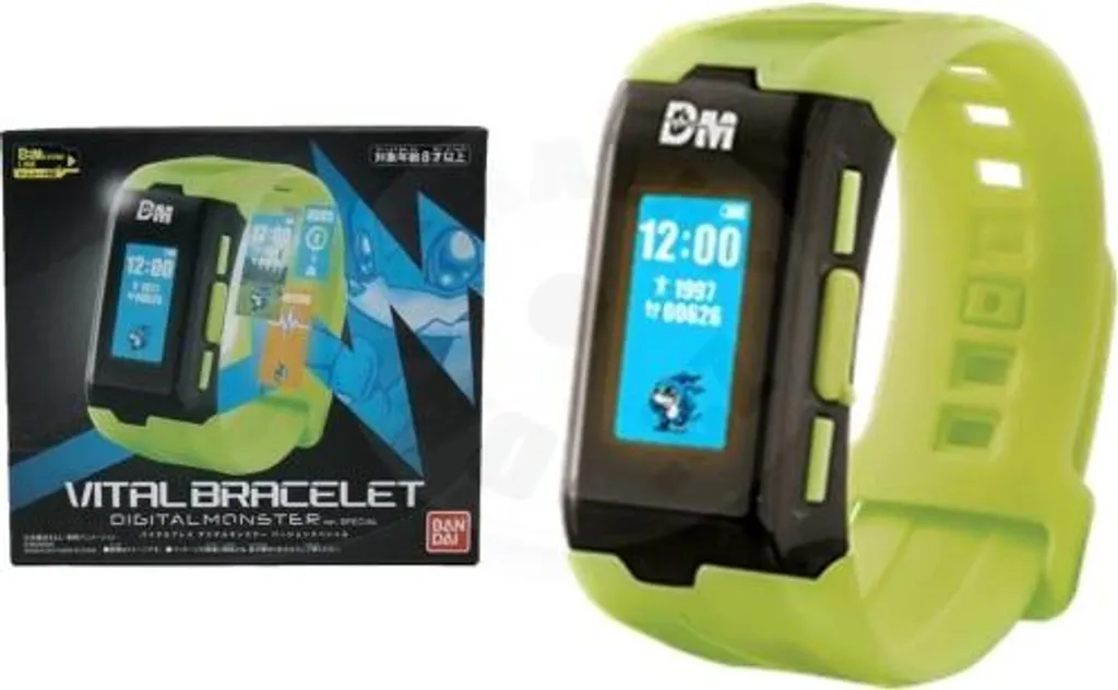 Digimon Bracelet Vital Version Jaune Exclusive - Montre Connectée Bandai