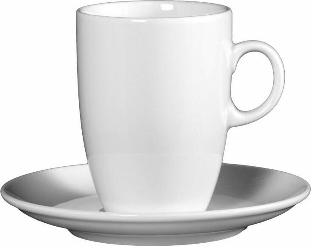 Seltmann Weiden Cappuccinotasse 5089 mit Untertasse VIP. Weiß, Becher, Porzellan, 230 ml, 001.249330