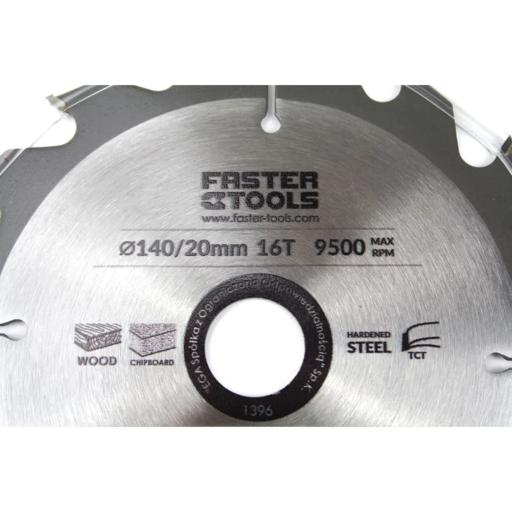 Kreator Kreissägeblatt 140 Mm – Für Holz, 18 Zähne, 20 Mm Bohrung, Mit Reduzierringen, Max. 9600 U/min