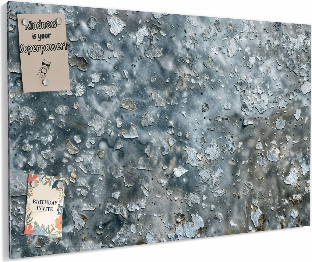 Magnettafel 90x60cm magnetisch & beschreibbar Metall-Board - Farbe des Abblätternde