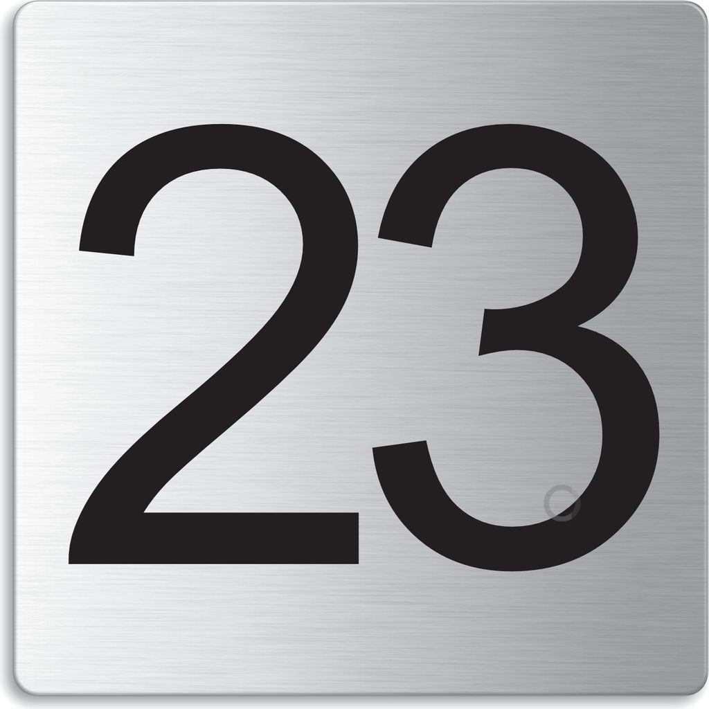 Türnummer I Zimmernummer I EdeIstahI TürschiId "23" I 85x85 mm I Nr.48323