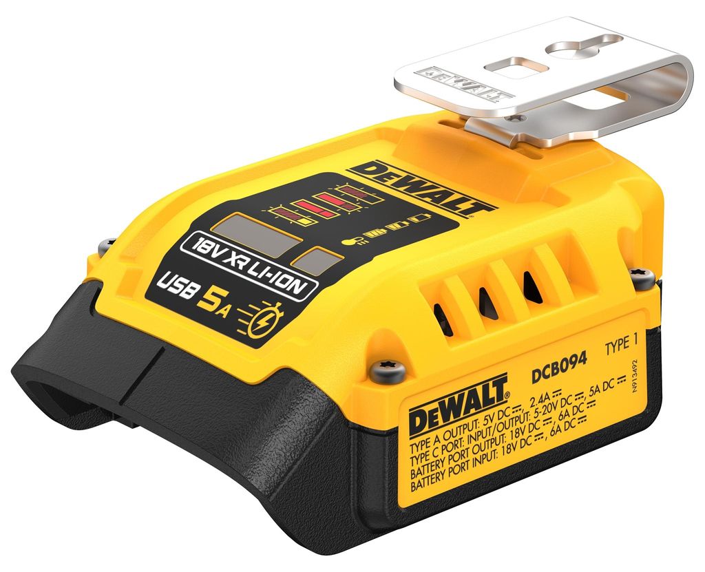 DeWalt DCB094K-QW Kombi-Ladegeraet mit Powerbank-Funktion Produktbild 
