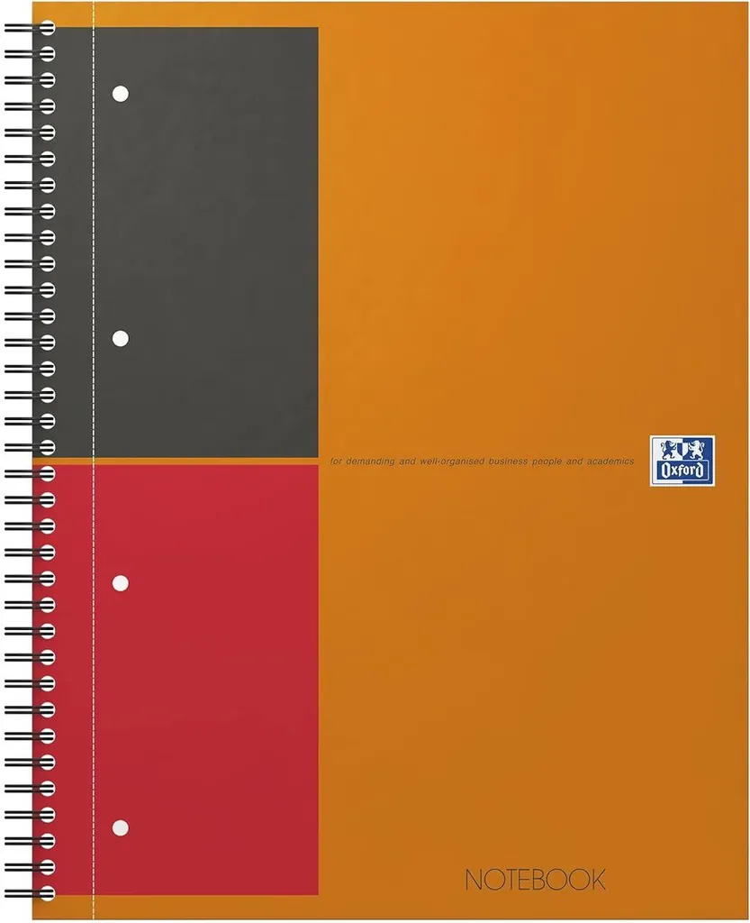 Notebook Oxford 100104036 A4+ Lined - Quaderno Professionale 80 Fogli