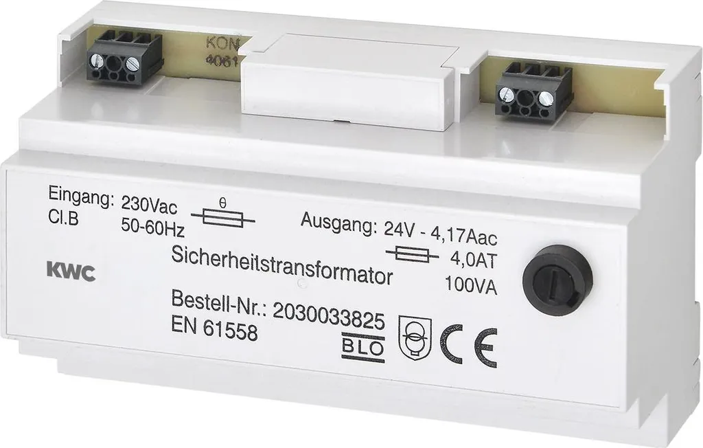 Transformateur de Commande 24V AC 100VA pour Tableaux Électriques KWC AR