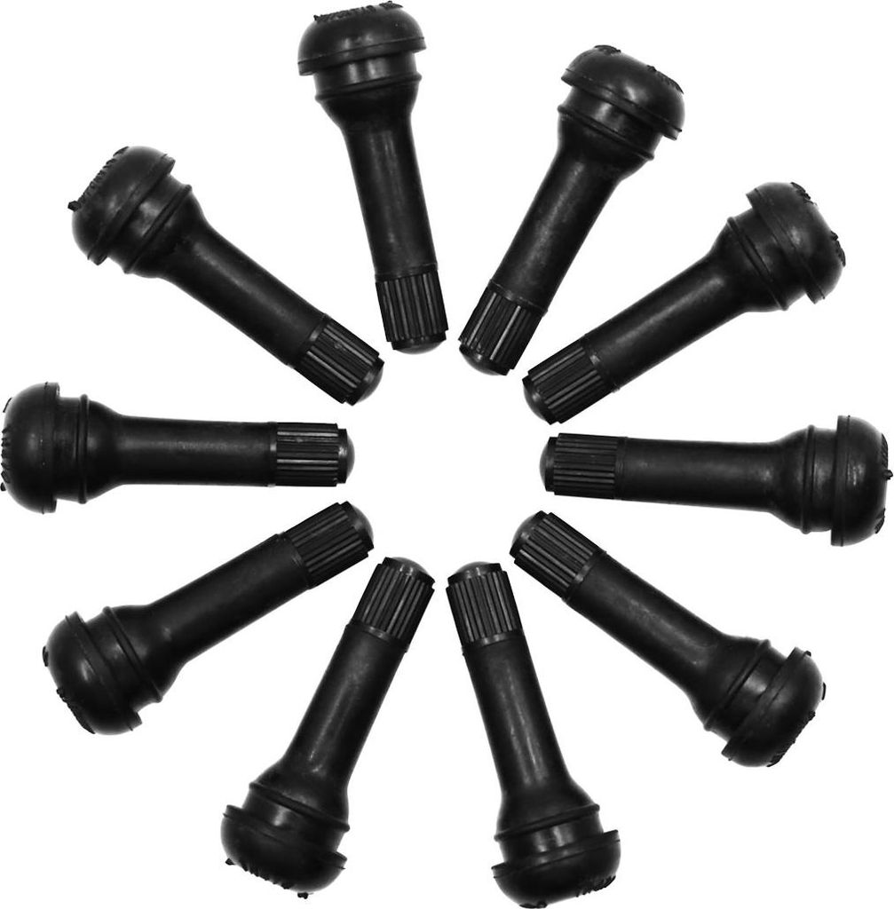 10stk.Reifenventilverlängerung Ventiladapter Metall & Gummi Vakuumventile für Auto Schwarz