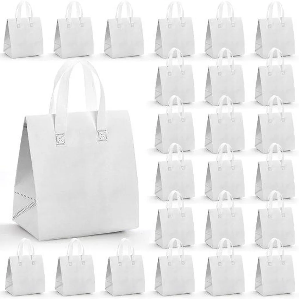Sac isotherme 24x15x26 cm haute performance - Lot de 25 unités blanc