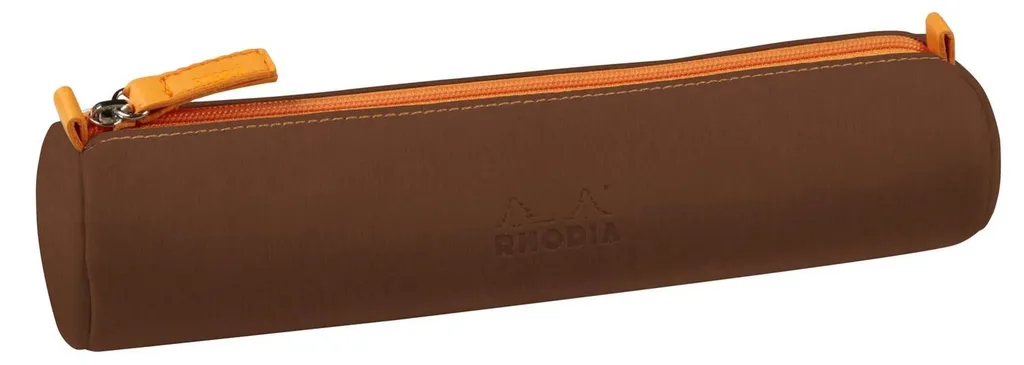Trousse en simili cuir Rhodia Schlamperm 21,5 cm Bronze résistante