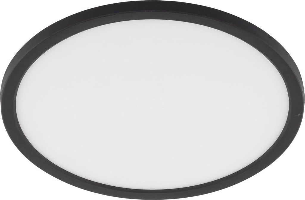 LED Deckenlampe mit Dimmer D: 50 cm rund IP54 Weiß Schwarz Farbwechsel 3000/4000/6500 K 4980 lm