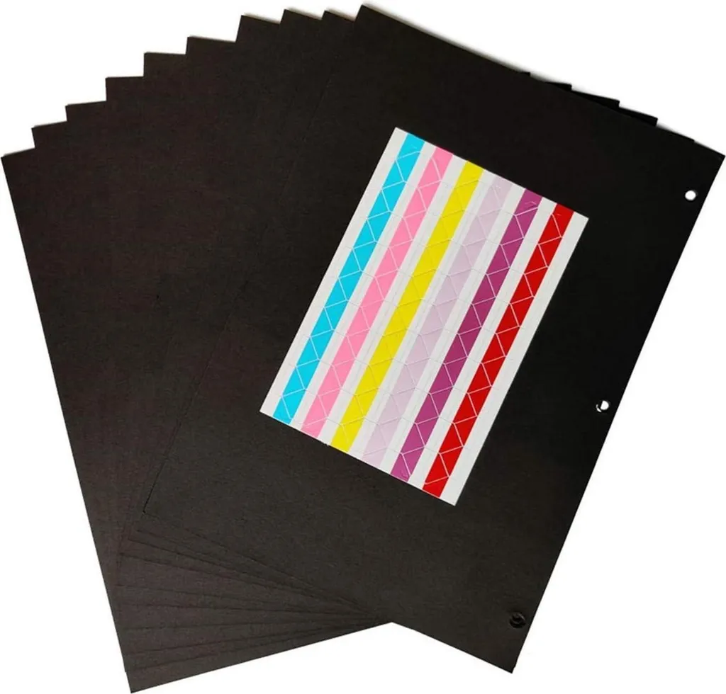 ZEEYUAN 10 Fogli Carta Kraft Clay Coated 18.5*26cm per Scrapbooking