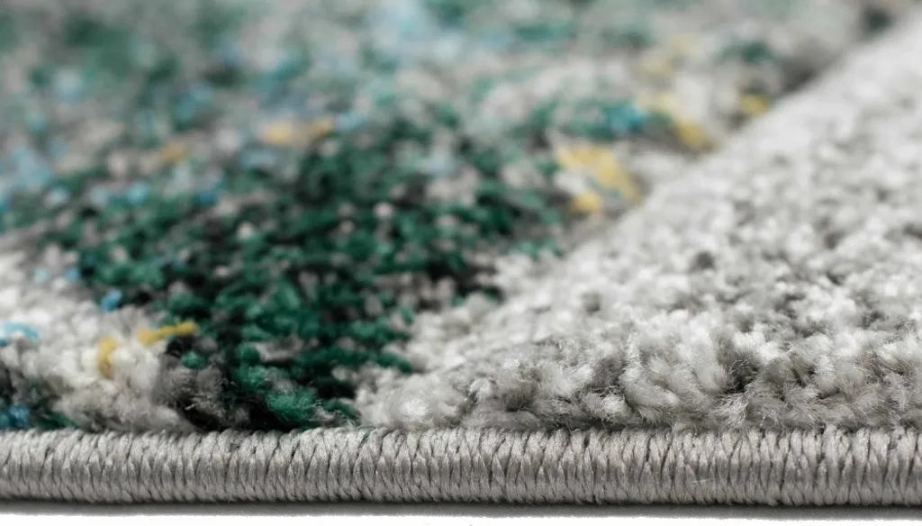 Tapis moderne à motifs géométriques gris bleu - Format 60 x 110 cm - 6