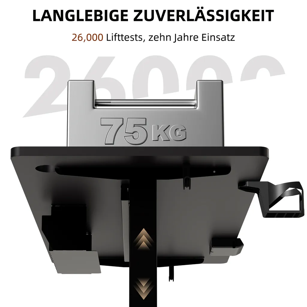 Bureau assis debout électrique compact 120 cm idéal pour studio - 9