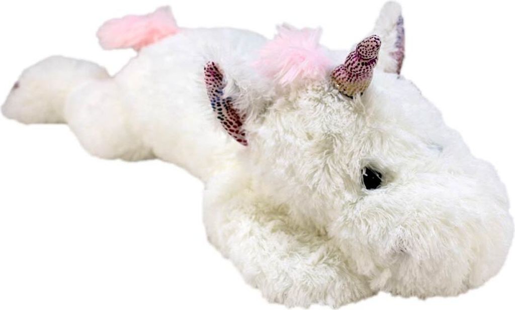 Einhorn liegend als Kuscheltier weiß - ca. 62 cm Produktbild 