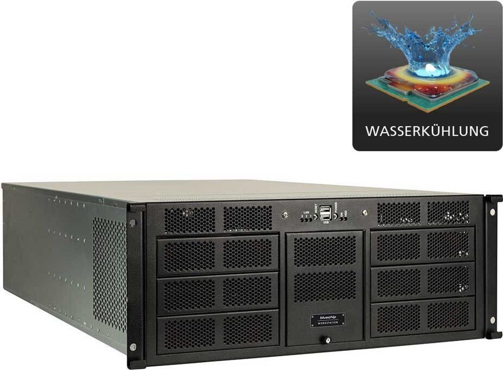 bluechip BUSINESSline Workstation WS1310R 19" Rack mit Wasserkühlung, AMD Ryzen Threadripper 7960X Prozessor / bis zu 5.30 GHz, Windows 11 ...