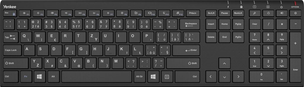 YENKEE Wireless keyboard Slim YKB 2000 CSBK