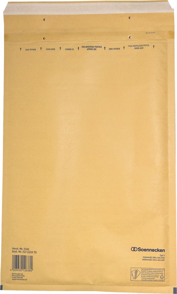 Soennecken Luftpolstertasche 2341 Größe J/6 braun 50 Produktbild 