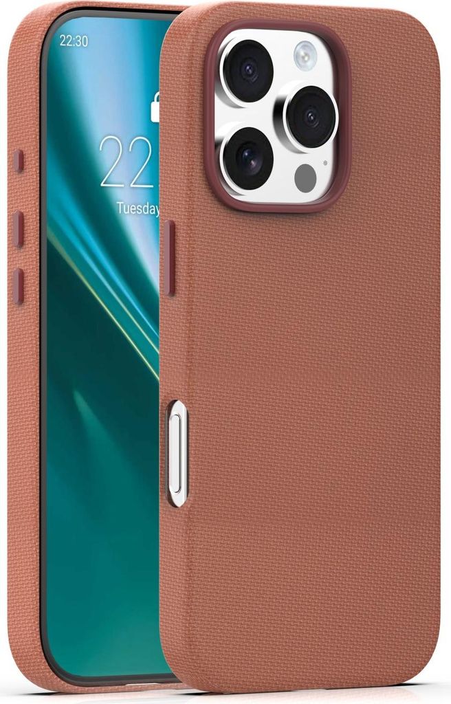Etteri Elegant Mag Cover für iPhone 16 Pro 6,3" Handyhülle Braun