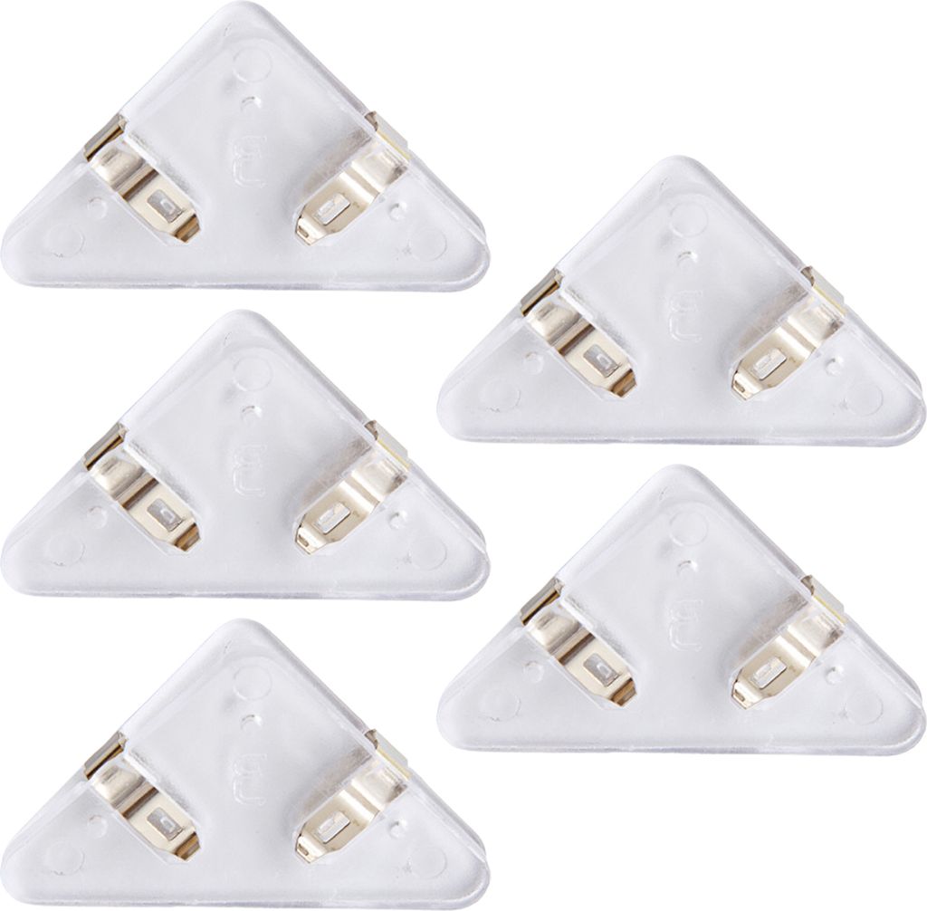 5pcs transparente Dreieck -Eckclips verhindern Buch Curling Multifunktional Dokumentdatei Buchseite Ecke Clips Schüler Vorräte-Klar