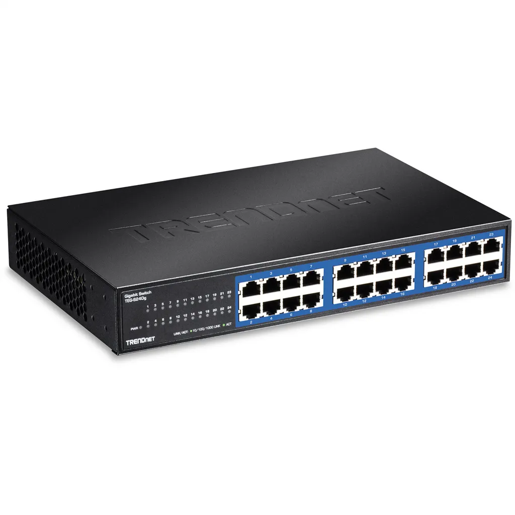 Switch TRENDnet 24 Porte Gigabit Metallo TEG-S24DG GREENnet