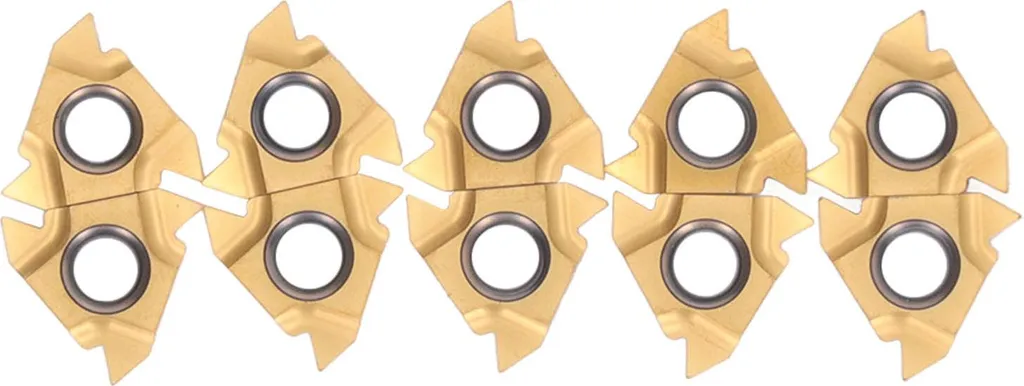 10 Inserts à Filetage Extérieur en Carbure avec Boîte de Rangement