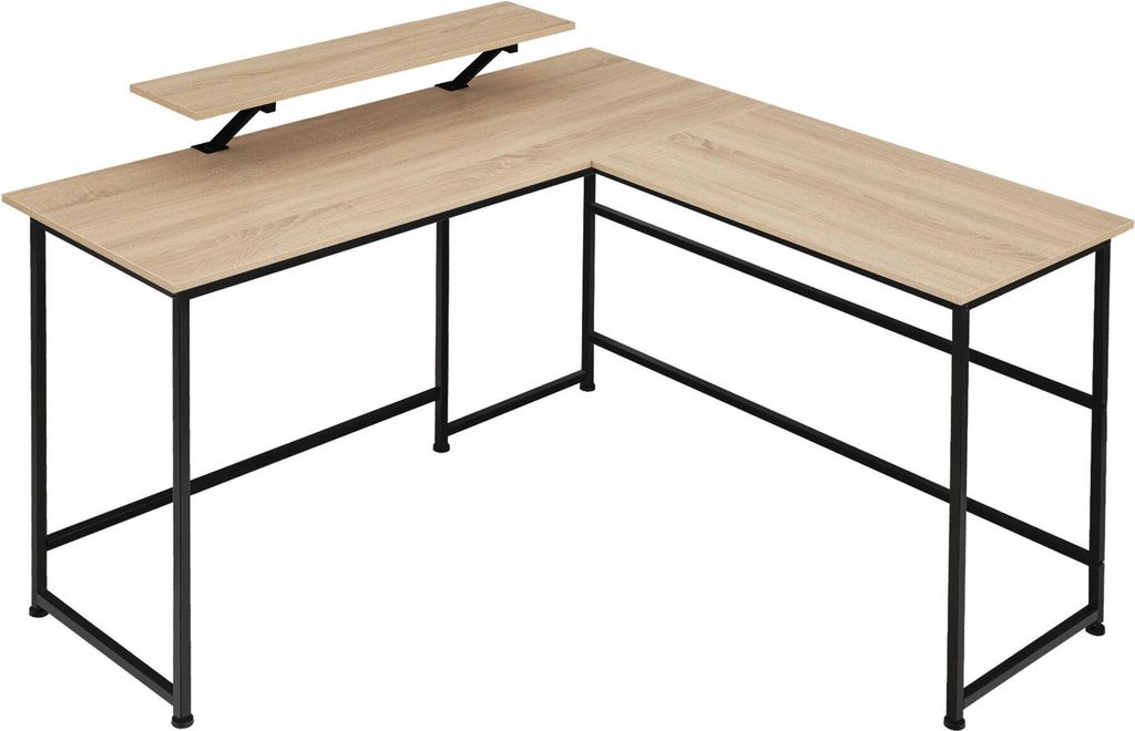 tectake Schreibtisch Melrose 140 x 130 x 76,5 cm