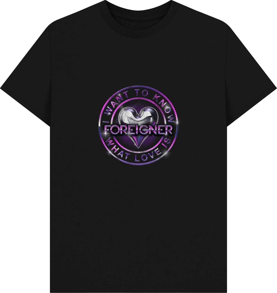 Foreigner - "I Want To Know What Love Is" T-Shirt für Herren/Damen Uni PN1749 (XL) (Schwarz)