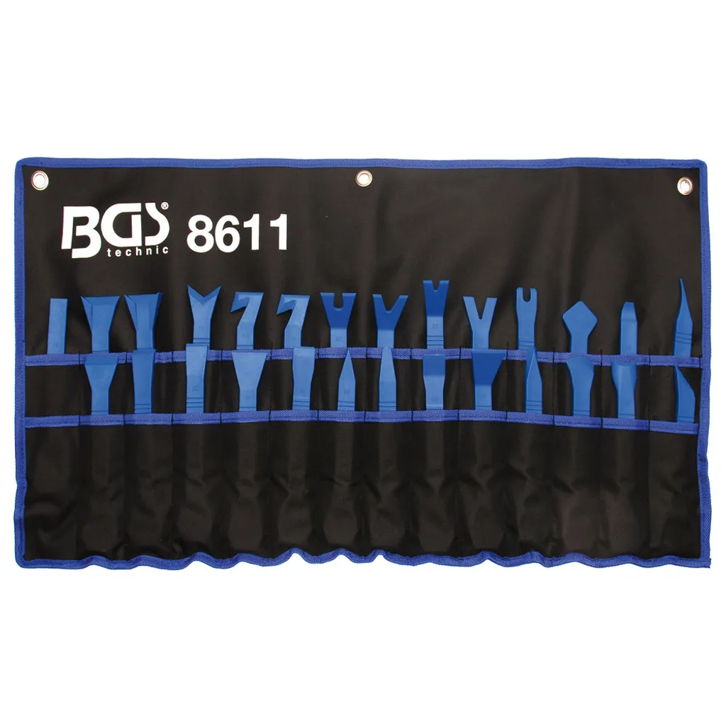 Jeu de cales BGS 8611 en nylon robuste pour moulures et clips - 27 pcs