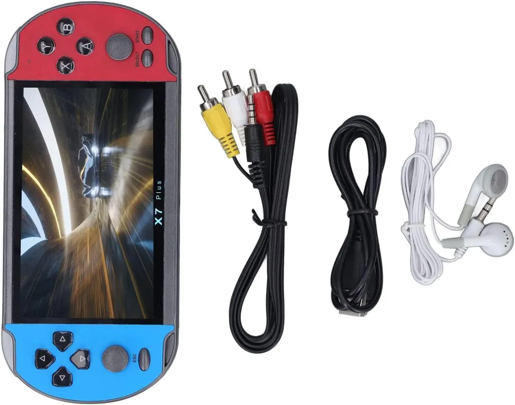 Console de jeu portable PSP rétro avec double joystick et écran 4,3 pouces - 8