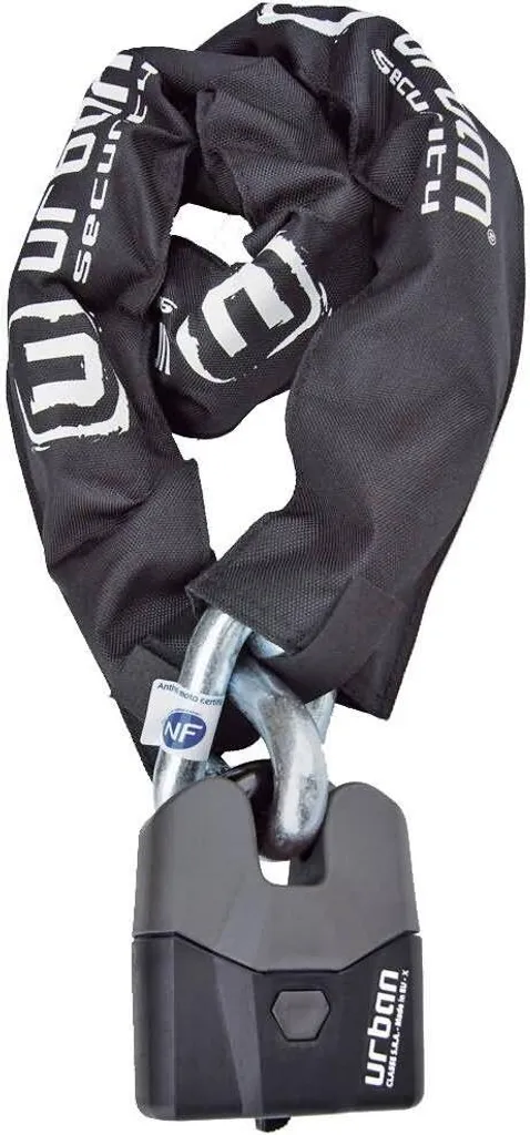 Sécuriser moto avec antivol chaîne Urban Security U8K 120cm d14mm
