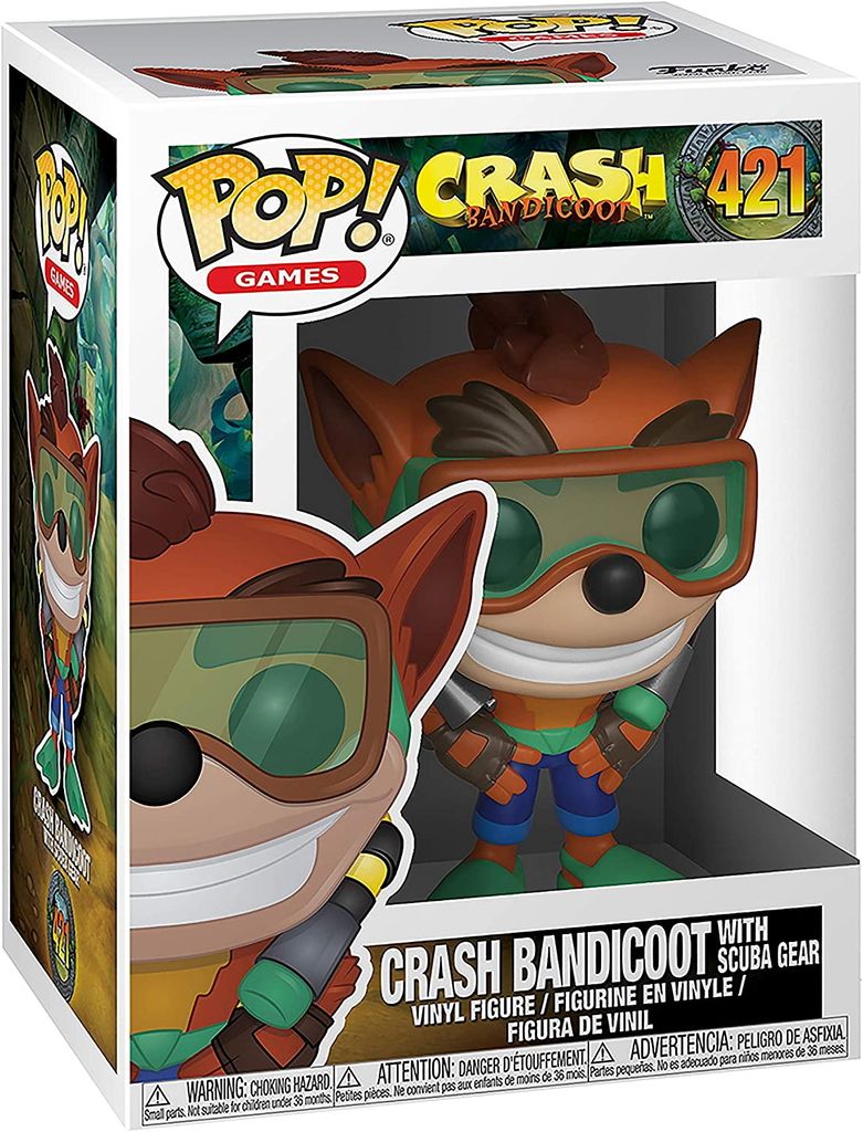 Crash - Crash Bandicoot with scuba Gear 421 - Funko Pop! - Vinyl Figur