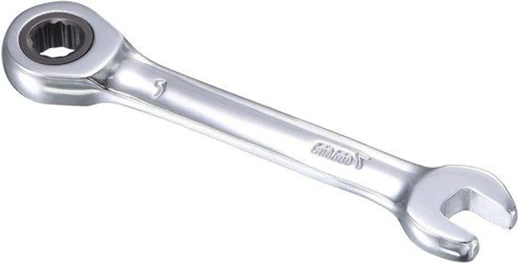 Clé à cliquet courte 7 mm à 72 dents en acier CR-V ultra robuste
