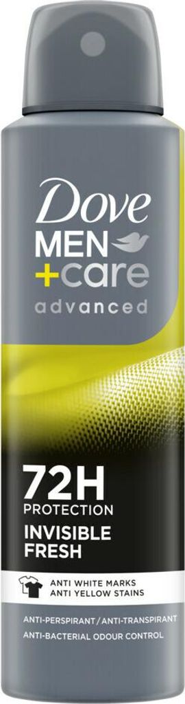 Dove Men+Care Deodorant Spray - Unsichtbare Frische - 150 ml - 1 Stück