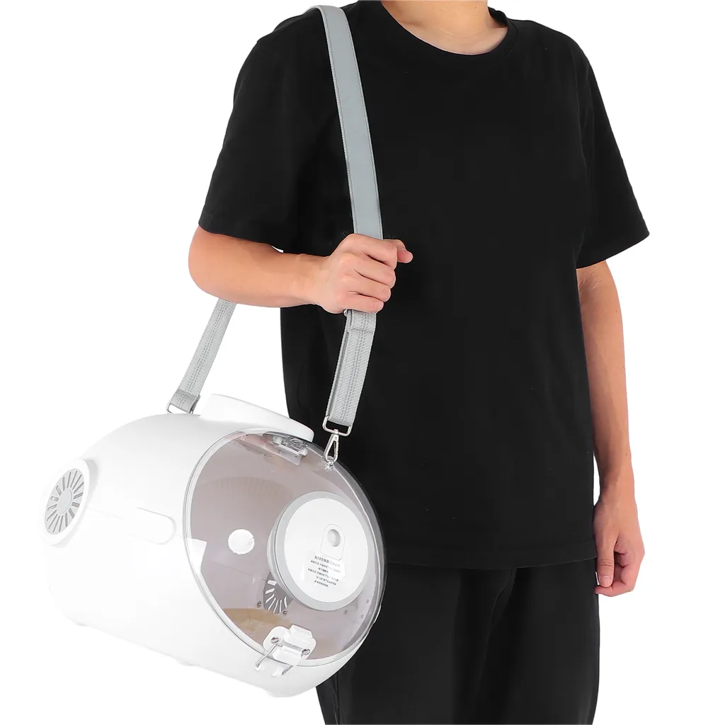 Sac capsule chat transparent ventilé avec éclairage interne nocturne - 6