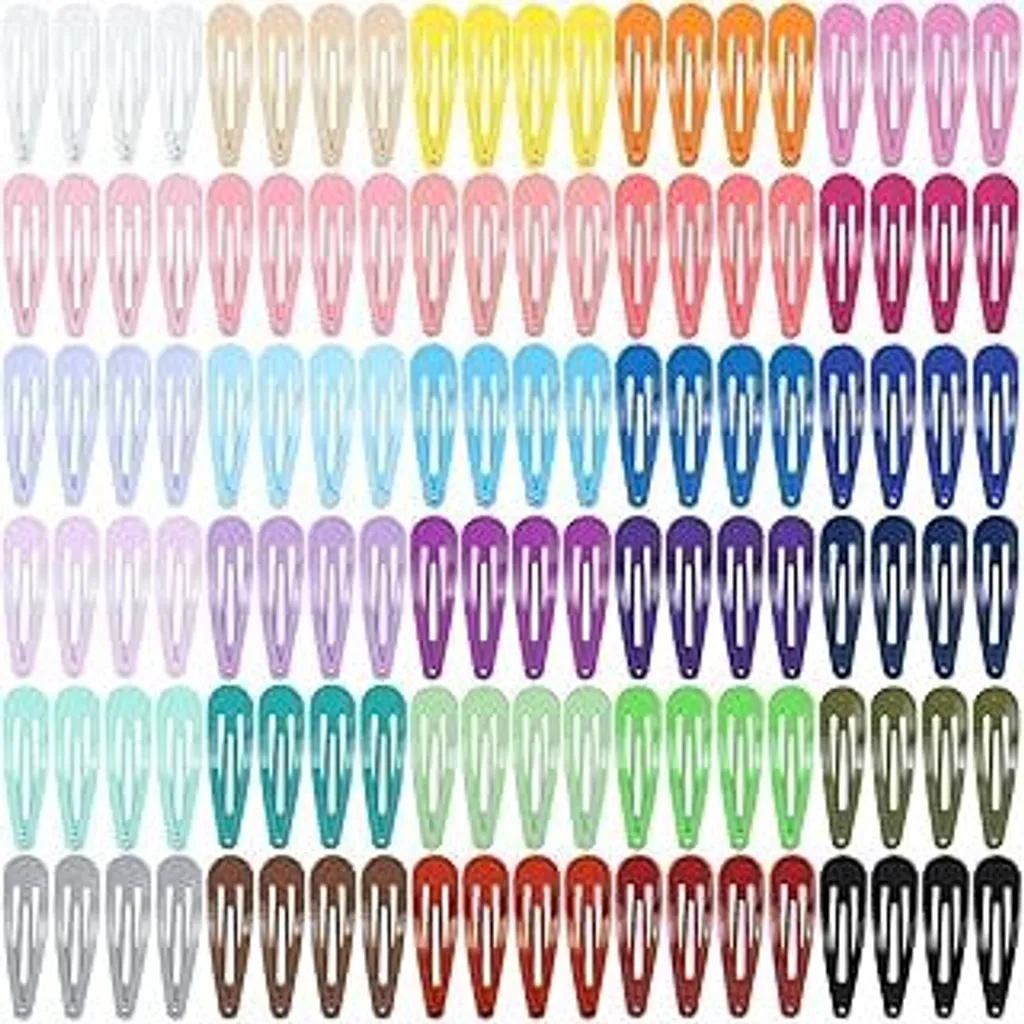 120 Basi Mollette Metallo Cinaci 5cm per Fai-da-te e Styling Capelli