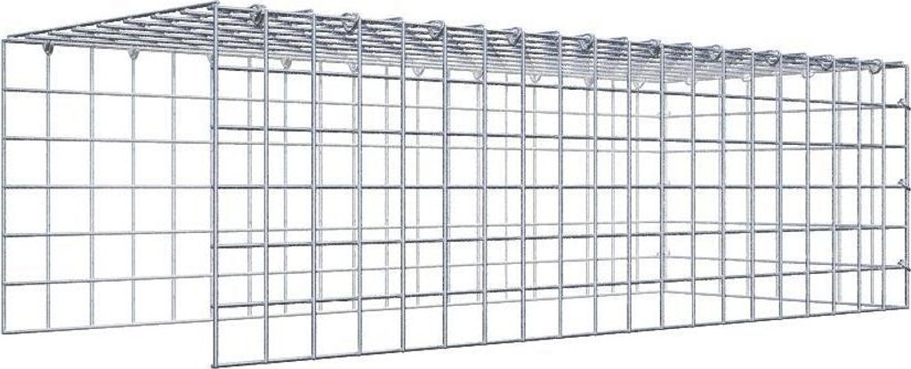 Anbaugabione Typ 4 100 cm x 30 cm x 40 cm (L x H x T), Maschenweite 5 cm x 5 cm, C-Ring