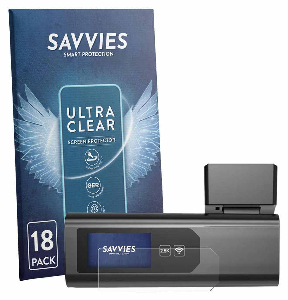 18x Für Wolfbox i03 Schutzfolie Savvies Displayschutz Display Schutz Folie Klar Transparent