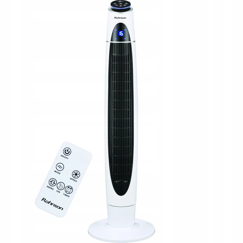 Ventilateur haute performance Rohnson R-818 à 3 vitesses et pied réglable