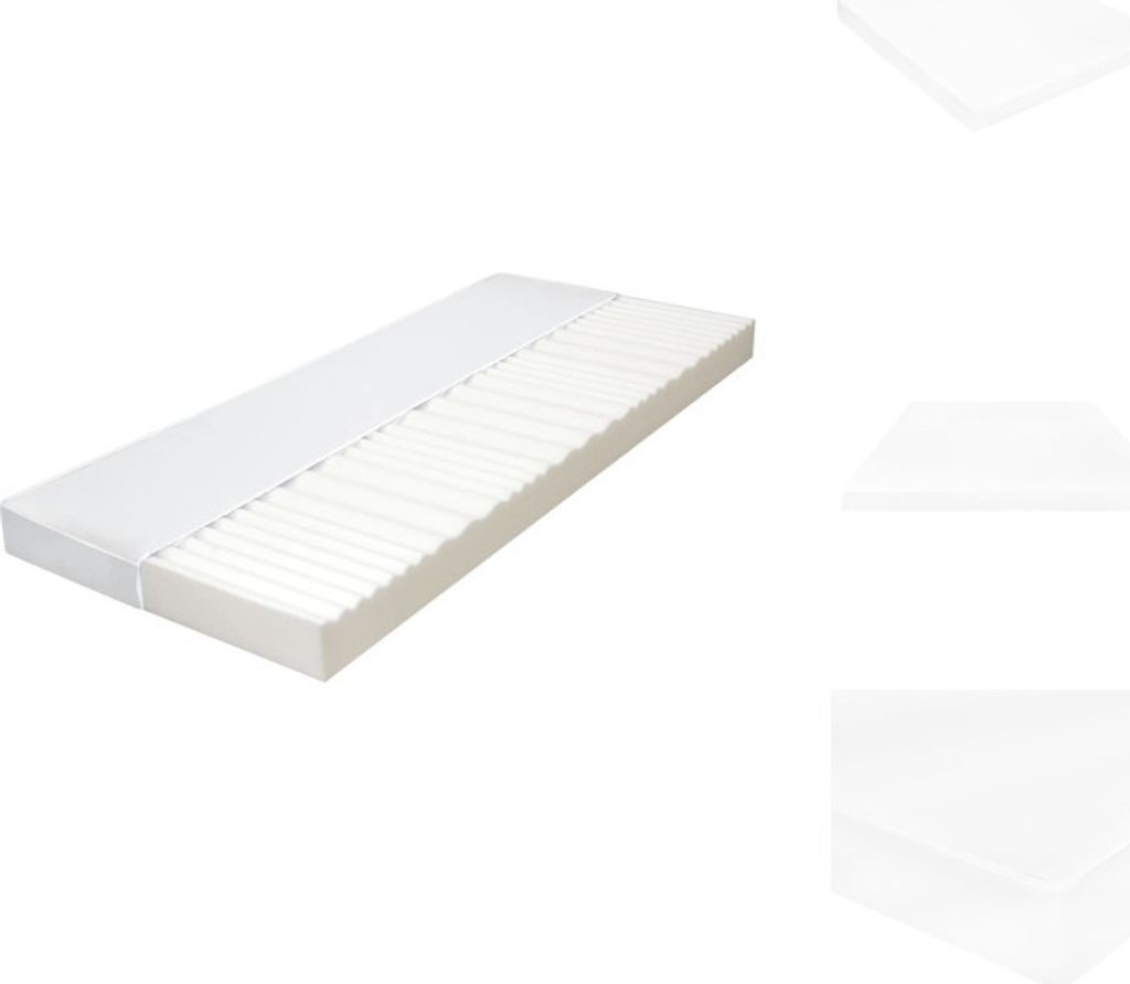 vidaXL Matratze 140 x 200 cm 7 Zonen PolyurethanSchaum 10 cm H2 H3 - Matratzen