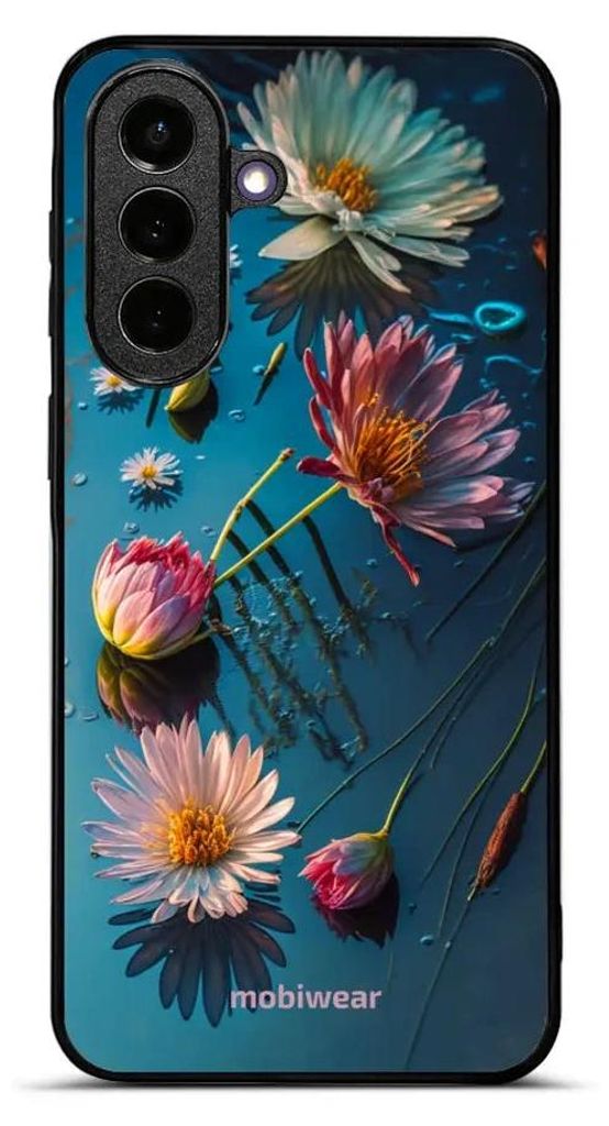 Handyhülle für Galaxy A57 5G, Mobiwear Glossy Case, Blau-Blumig