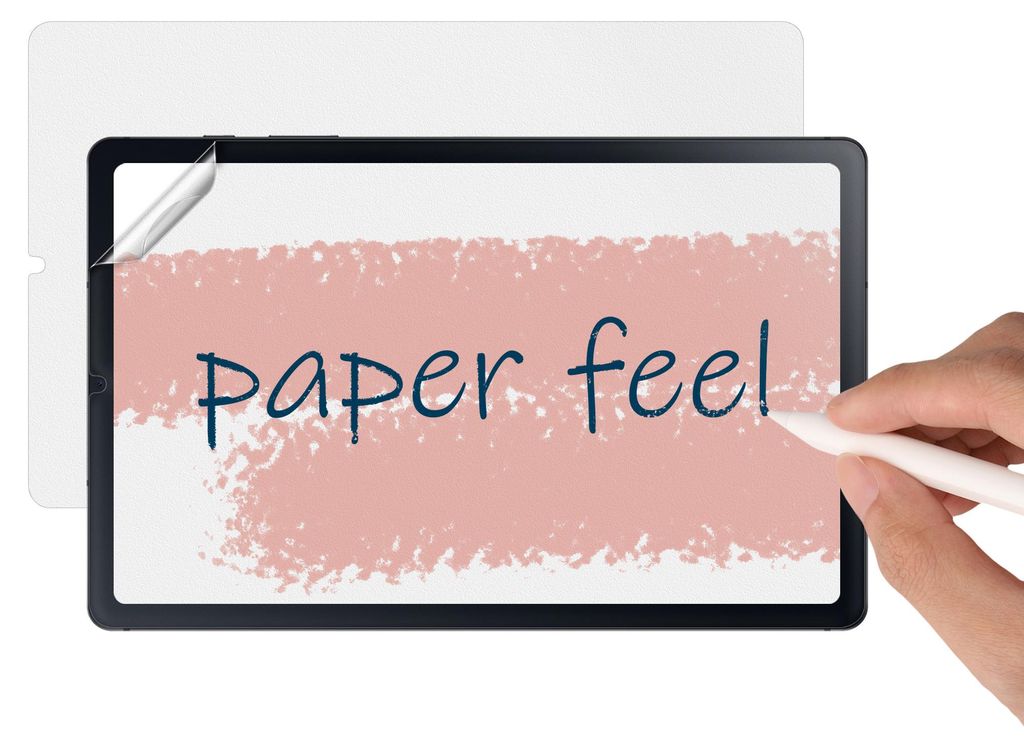 kwmobile 2x Matte Schutzfolie kompatibel mit Samsung Galaxy Tab S6 Lite (2024/2022/2020) Papier Gefühl Folie - Tablet Full Screen Paper Feel Cover -