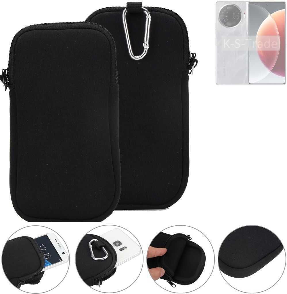K-S-Trade Neopren-Hülle Handyhülle kompatibel mit Tecno Camon 30 Pro 5G Schutzhülle Neoprenhülle Sleeve Schutz-Hülle Gürtel Tasche Case Holster