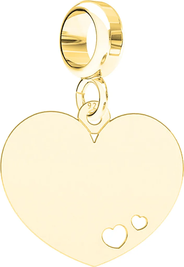 Ciondolo Cuore d'Amore Argento 925 Oro - Eleganza Senza Tempo