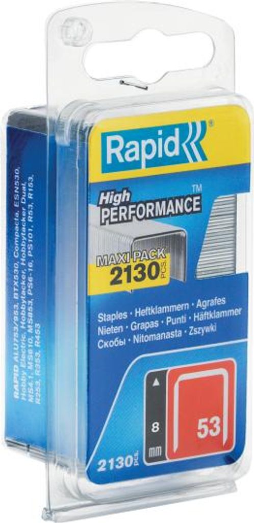 Rapid Tools 5000742 Rapid Feindrahtklammern Typ 53, 8 mm, Image du produit 