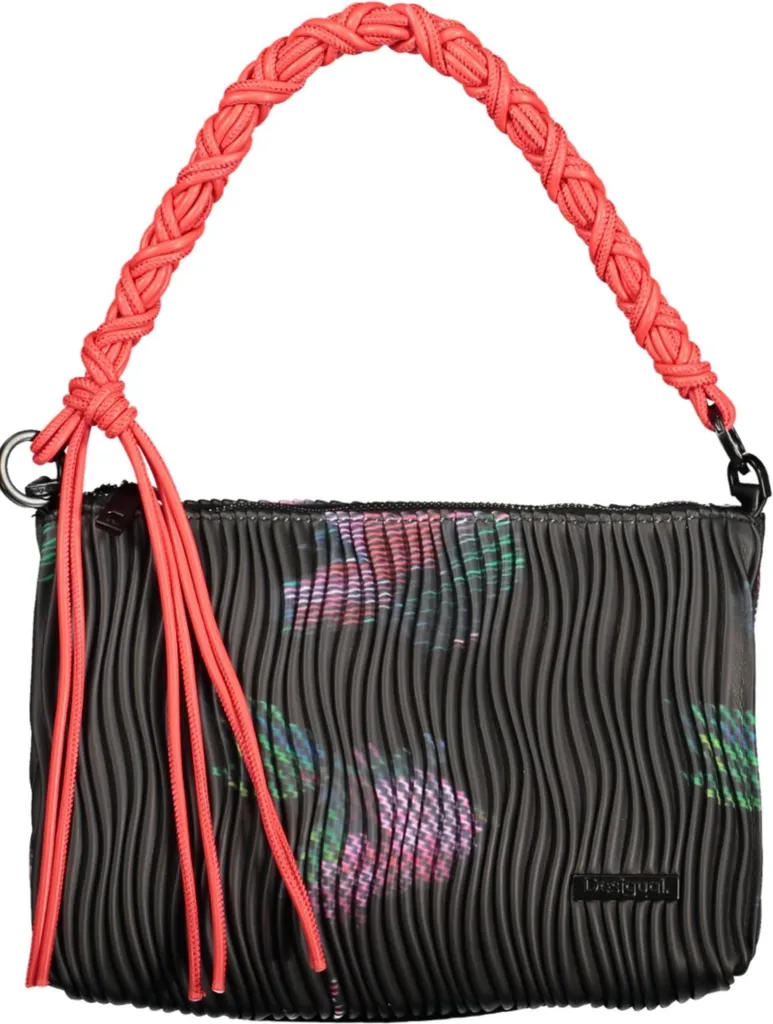 Borsa Donna Nera Elegante con Tracolla Removibile e Tasca Interna