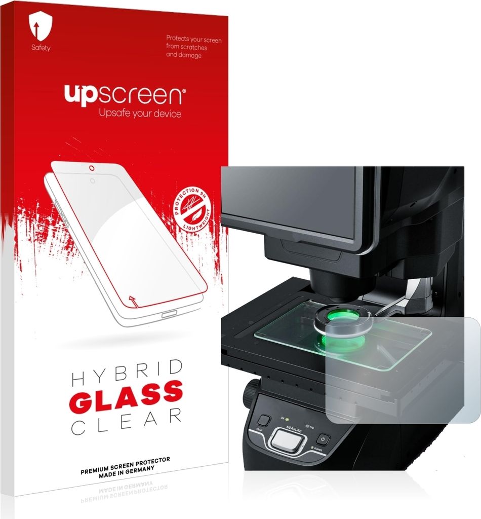 upscreen Schutzglas für Keyence IM-7030 Glasplatte Schutzfolie Panzer Folie Glas Display Schutz klar